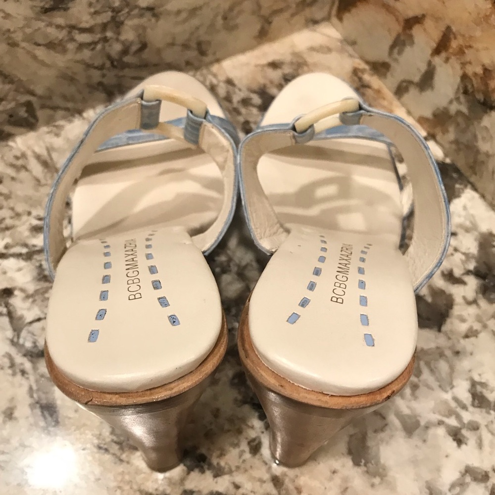Vintage BCBG MAX AZRIA Baby Blue Sandals - Picture 9 of 15